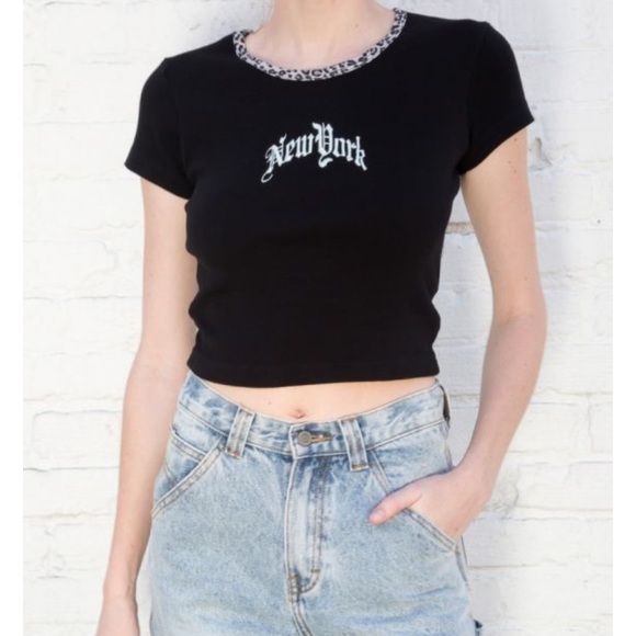 Brandy Melville Tops Brandy Melville New York Cheetah Ashlyn Top Poshmark